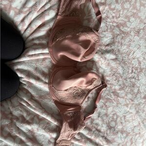 Elila Soft Pink Lace Bra